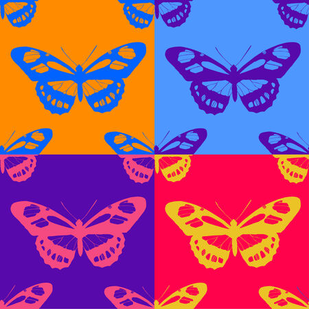 seamless butterfly background. Vector illustration.  EPS 10のイラスト素材