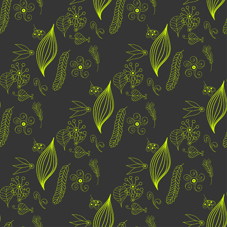 Floral vintage flower pattern. Vector illustration.のイラスト素材