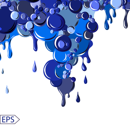 Floating bubbles. Beautiful vector background for your design. EPSのイラスト素材