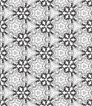 Retro decorative vector seamless pattern. Endless texture can be used for wallpaperのイラスト素材