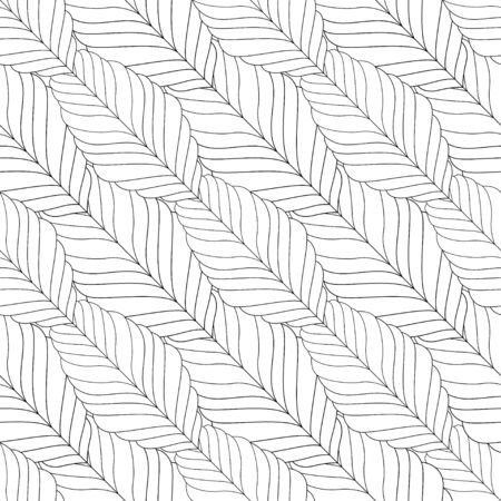 Decorative ornamental seamless spring pattern. Endless elegant texture with leaves. Tempate for design fabric, backgrounds, wrapping paper, package, coversのイラスト素材