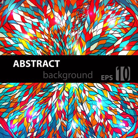 Abstract disco glowing pattern on background. Vector illustration. EPSのイラスト素材