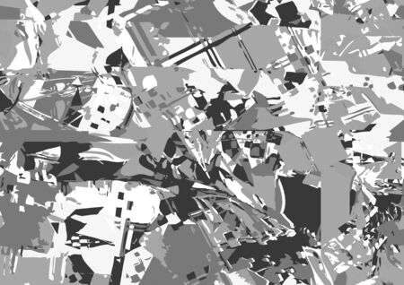 Decorative monochrome vector squares background. illustrationのイラスト素材