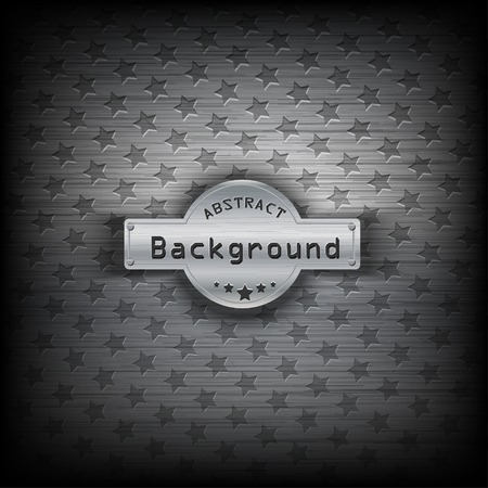 Metal texture with stars background.  のイラスト素材