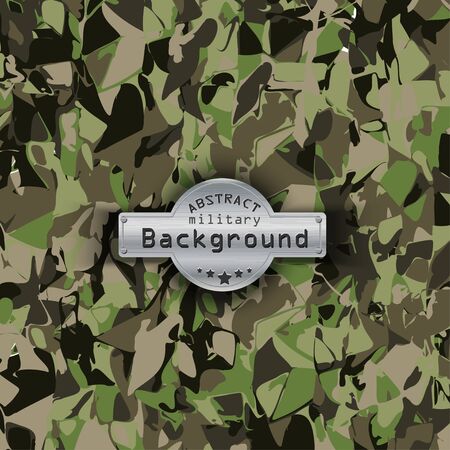 Camouflage military pattern background. Vector illustration のイラスト素材