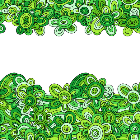 Seamless vector floral pattern. For easy making seamless pattern just drag all group into swatches bar, and use it for filling any contours. EPSのイラスト素材