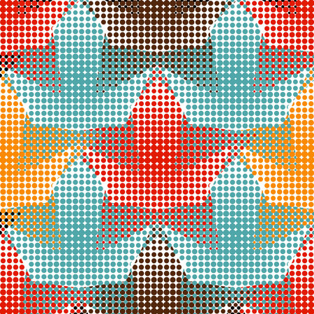 polka dot pattern stars on a white. Casual texture. doodle.のイラスト素材