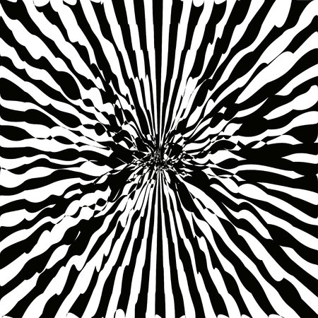 Vector illusion rays on a white background. Illustrationのイラスト素材