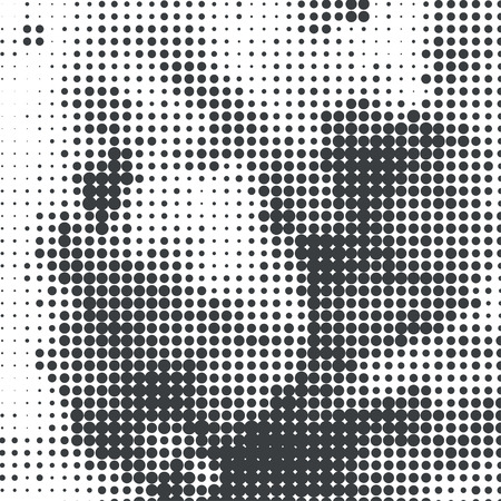 Halftone of vector illustration backgroundのイラスト素材