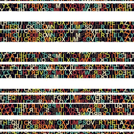 Hand drawn letters multicolored patternのイラスト素材