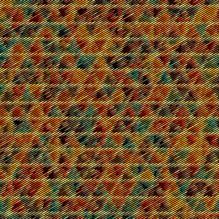 Vector geometric pattern with rhombus shapes and grunge texture.のイラスト素材