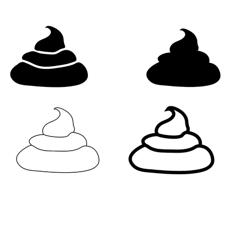 Set of Shit . Icons and Illustrationのイラスト素材