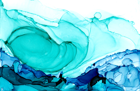 Alcohol ink texture. Fluid ink abstract background. art for designの写真素材