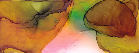 Alcohol ink multicolor texture. Fluid ink abstract background. art for designの写真素材
