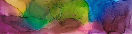 Alcohol ink multicolor texture. Fluid ink abstract background. art for designの写真素材