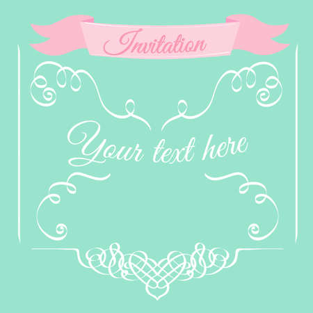 Wedding invitationのイラスト素材