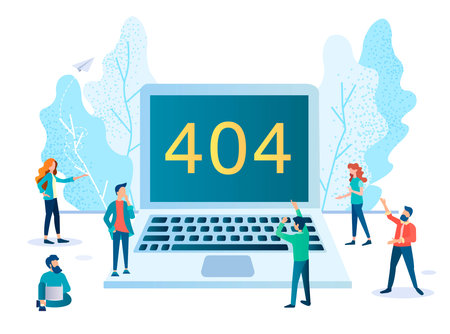 404 error on computer screen