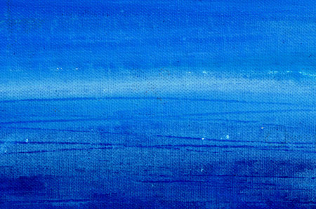 blue acrylic painted canvas background and texture