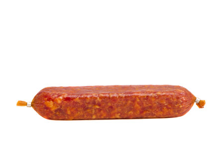 isolated on white background one summer sausage
