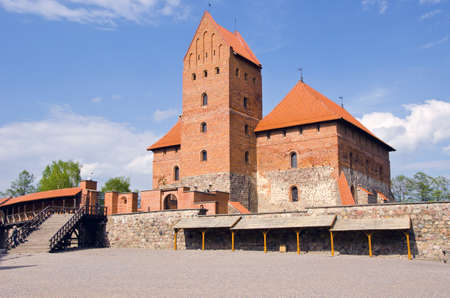 Lithuanian king historical  castle Trakaiのeditorial素材