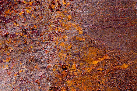 ancient rusted metal background and textureの写真素材