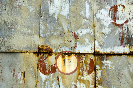 old and grunge metal tin painted abstract background