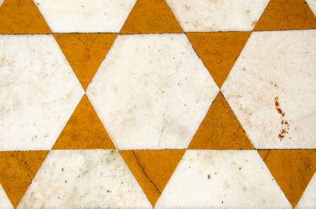 ornamental marble floor  background in temple,Punjab,  Indiaの写真素材