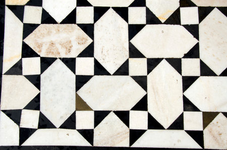 decorative marble floor background in asian temple,India