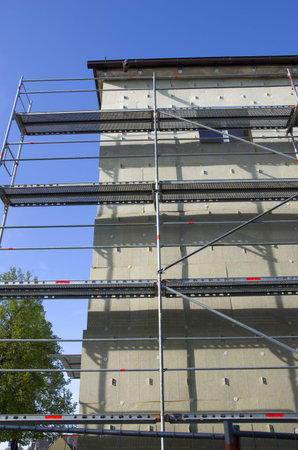 house thermal  insulation renovation works with rock wool