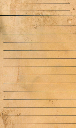old grunge Blank yellow lined paper sheet background or texturedの写真素材