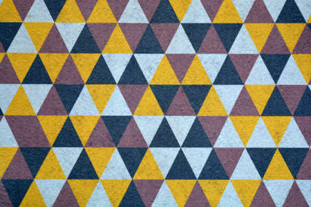 New doormat rug colorful abstract geometric backgroundの写真素材