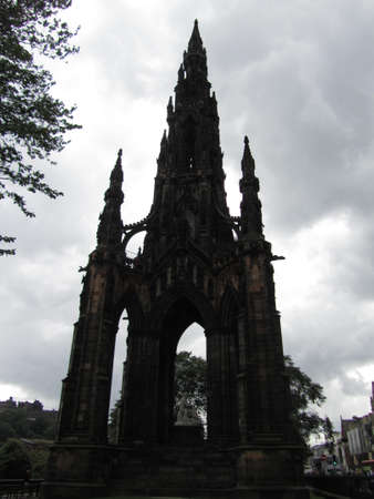 The Scott monument in Edinburgh Scotland.の写真素材