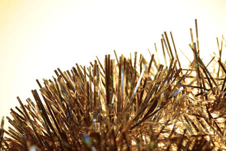 A part of hologram tinsel decoration.の写真素材