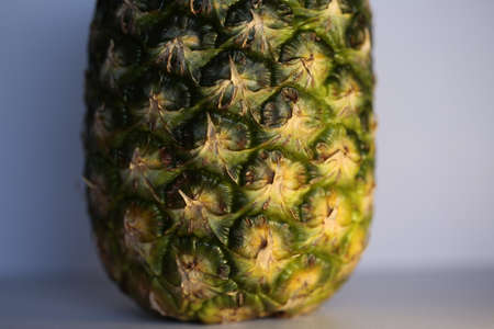 Part of a whole pineapple fruit.の写真素材