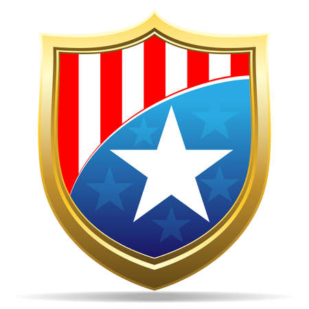 american badgeのイラスト素材