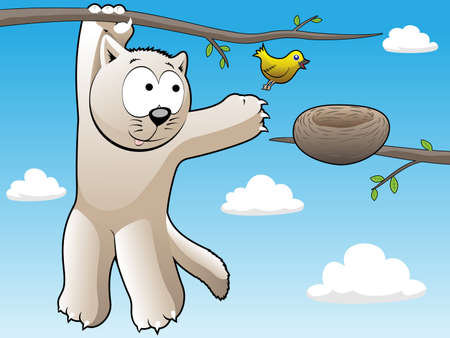 rescuer catのイラスト素材