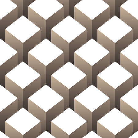 cubes seamless patternのイラスト素材
