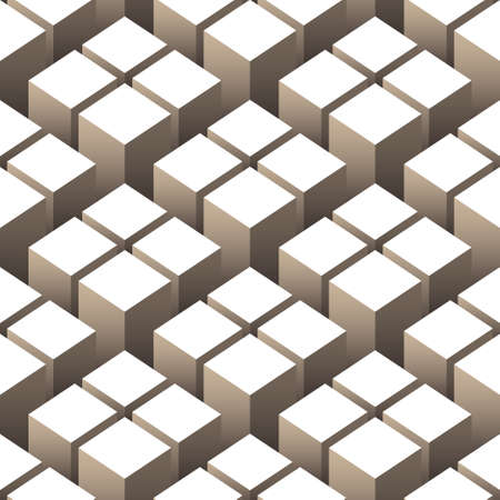 cubes seamless patternのイラスト素材