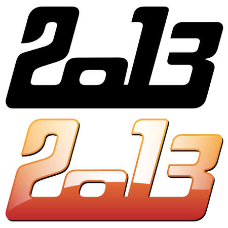 happy new year 2013のイラスト素材