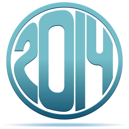 new year 2014 iconのイラスト素材
