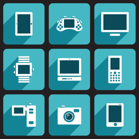 Digital Devices Setのイラスト素材
