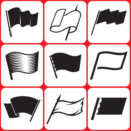 Flag Icons Setのイラスト素材