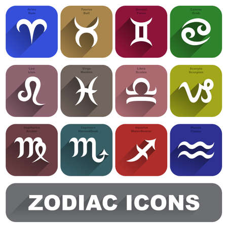 Zodiac Signs Setのイラスト素材
