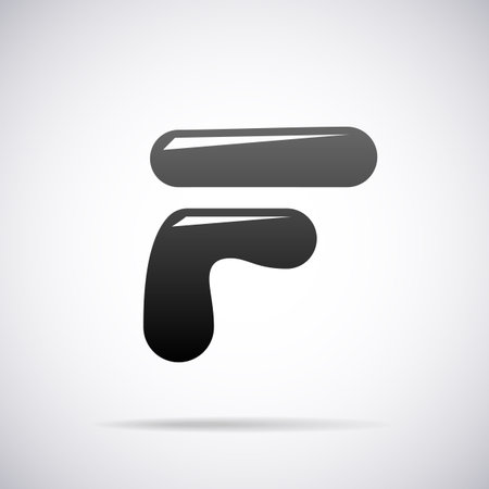 letter F design template vector illustrationのイラスト素材