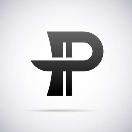 letter P design template vector illustrationのイラスト素材