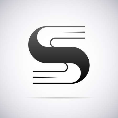 letter S design template vector illustrationのイラスト素材