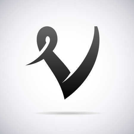 letter V design template vector illustrationのイラスト素材