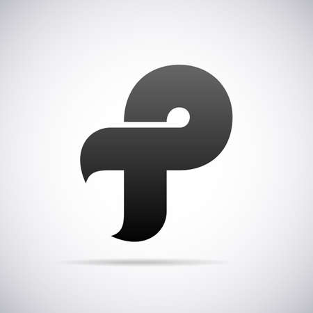 Logo for letter P design template vector illustrationのイラスト素材