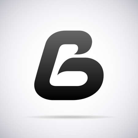 letter B design template vector illustrationのイラスト素材