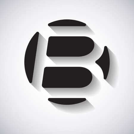 letter B design template vector illustrationのイラスト素材